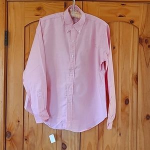 NWT Brooks Brothers 100% Cotton Ladies Button Down Shirt Pink Size 10
